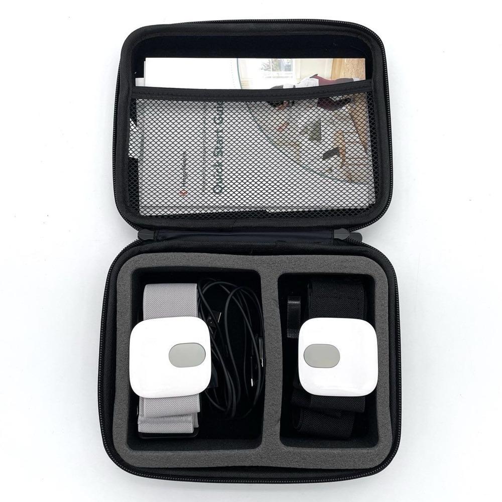 Hinge Health Home Physical Therapy Kit Sensors Straps Case Black Grey Bundle
